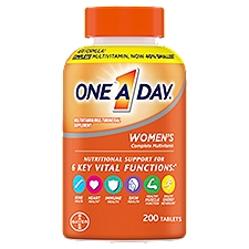 One A Day Women's Complete Multivitamin/Multimineral Supplement, 200 count, 200 Each