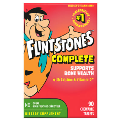 Flintstones Complete Multivitamin Chewables Dietary Supplement, 90 count
