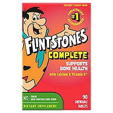 Flintstones Complete Multivitamin Chewables Dietary Supplement, 90 count, 90 Each