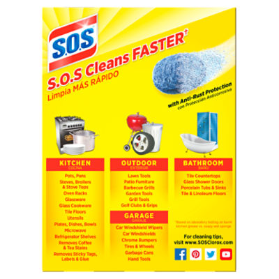 SOS Steel Wool Soap Pads - 18 ea