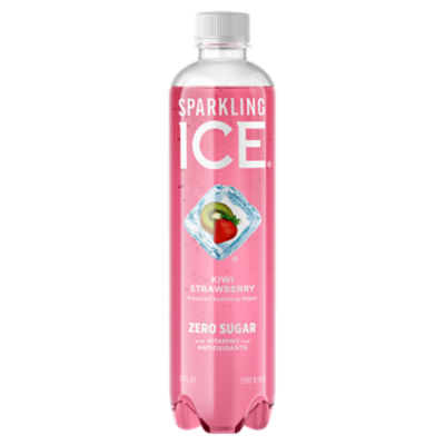 Sparkling Ice Kiwi Strawberry Flavored Sparkling Water, 17 fl oz