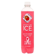 Sparkling Ice Strawberry Kiwi Sparkling Water, 17 Fluid ounce