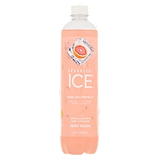 Sparkling Ice Pink Grapefruit Sparkling Water, 17 Fluid ounce