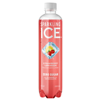 Sparkling Ice Strawberry Lemonade Flavored Sparkling Water, 17 fl oz