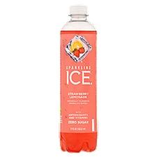 Sparkling Ice Strawberry Lemonade Sparkling Water, 17 Fluid ounce