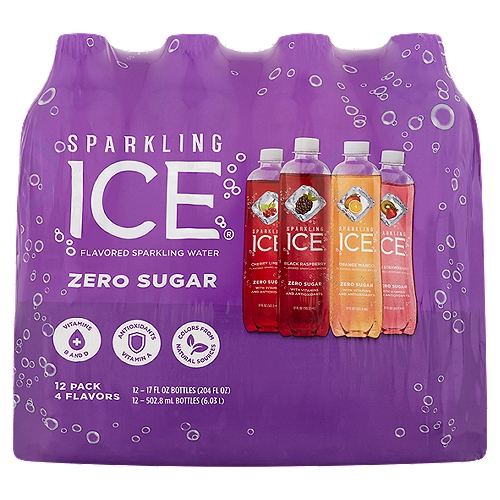 Sparkling Ice Zero Sugar Flavored Sparkling Water, 17 fl oz, 12 count