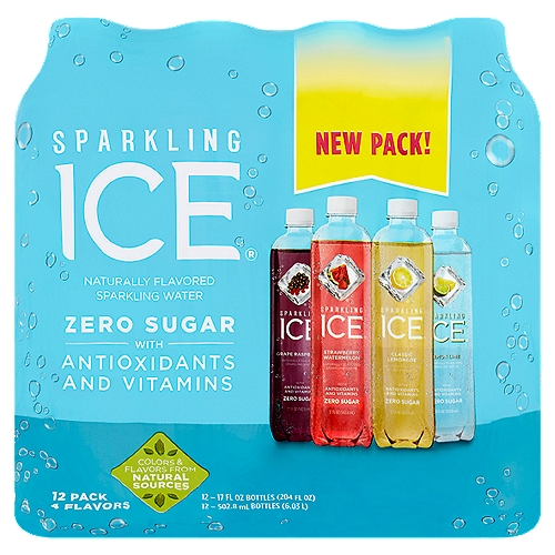 Sparkling Ice Naturally Flavored Sparkling Water, 17 fl oz, 12 count