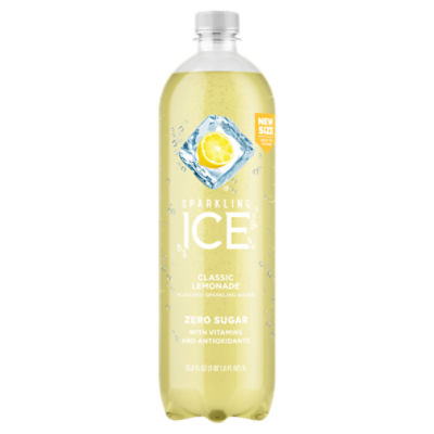 Sparkling Ice Classic Lemonade Flavored Sparkling Water, 33.8 fl oz