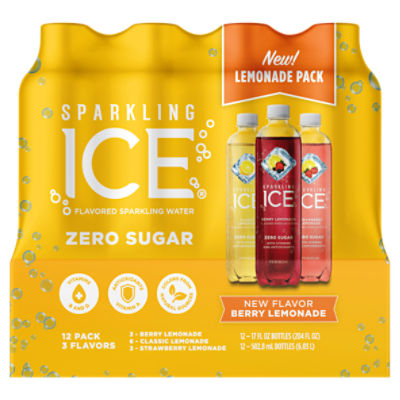 Sparkling Ice® Lemonade Variety Pack (Pack of 12)