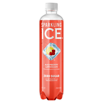 Sparkling Ice Zero Sugar Raspberry Lemonade Flavored Sparkling Water, 17 fl oz