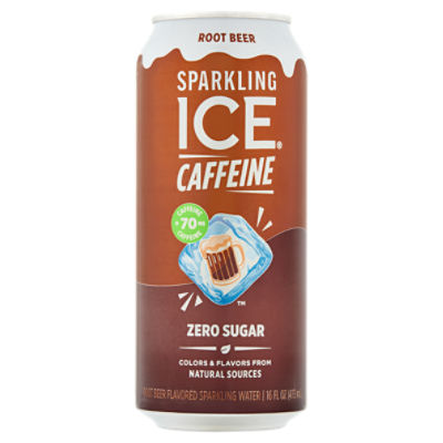 Sparkling Ice Caffeine Zero Sugar Root Beer Flavored Sparkling Water, 16 fl oz
