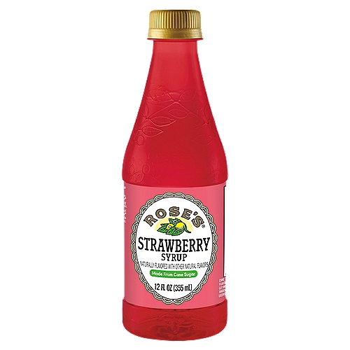 Rose's Strawberry Simple Syrup Mixer, 12 Fl Oz Bottle