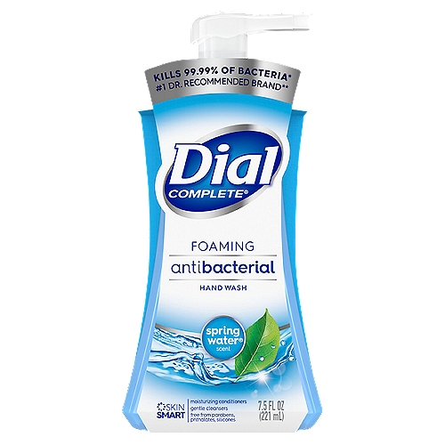 Dial Complete Spring Water Scent Foaming Antibacterial Hand Wash, 7.5 fl oz