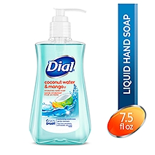 Dial Coconut Water & Mango Hydrating Hand Soap, 7.5 fl oz, 7.5 Fluid ounce