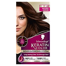 Schwarzkopf Keratin Color Intense Cocoa 4.6 Permanent Haircolor, 1 application