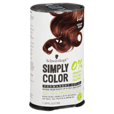 Schwarzkopf Simply Color Permanent Hair Color, 6.0 Cool Brown 