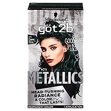 Schwarzkopf göt2b Metallics M75 Cosmic Teal Permanent Hair Color, 1 application