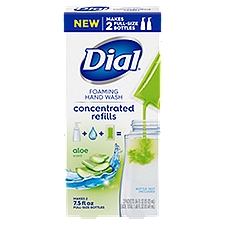 Dial Aloe-Scent Concentrated Refill Foaming Hand Wash, .84 fl oz, 2 count