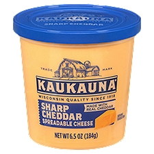 Kaukauna Spreadable Sharp Cheddar Cheese, 8 Ounce