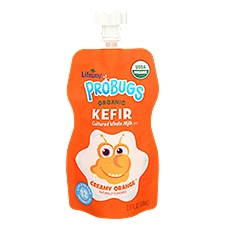 Lifeway Probugs Cultured Whole Milk, Organic Kefir Creamy Orange, 3.5 Fluid ounce