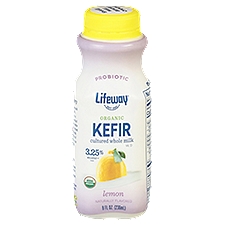 Lifeway Organic Lemon Probiotic, Kefir, 8 Fluid ounce