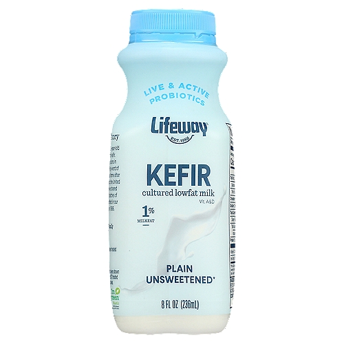 Lifeway Plain Unsweetened Kefir, 8 fl oz