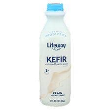 Lifeway Probiotic Plain Unsweetened Kefir, 32 fl oz, 32 Fluid ounce