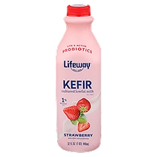 Lifeway Probiotic Kefir Strawberry, Cultured Lowfat Milk, 32 Fluid ounce