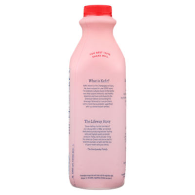 Lifeway Low-Fat Strawberry Kefir 8 fl. oz. - 6/Case