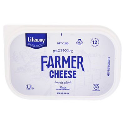 Lifeway Plain Unsweetened Farmer Cheese, 16 oz