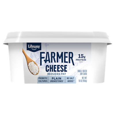 Lifeway Plain Unsweetened Farmer Cheese, 16 oz