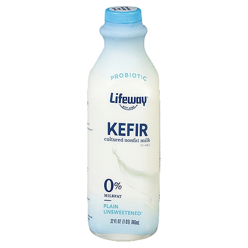 Lifeway Probiotic Plain Unsweetened Kefir, 32 fl oz