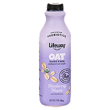 Lifeway Blueberry Maple Dairy-Free Cultured Oat Milk, 32 fl oz, 32 Fluid ounce