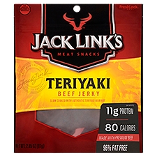 Jack Link's Teriyaki Beef Jerky Meat Snacks, 2.85 oz, 2.85 Ounce