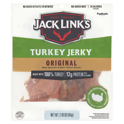 Jack Link's Original Turkey Jerky Meat Snacks, 2.85 oz ShopRite