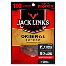 Jack Link's Original Beef Jerky Meat Snacks, 1.25 oz, 1.25 Ounce