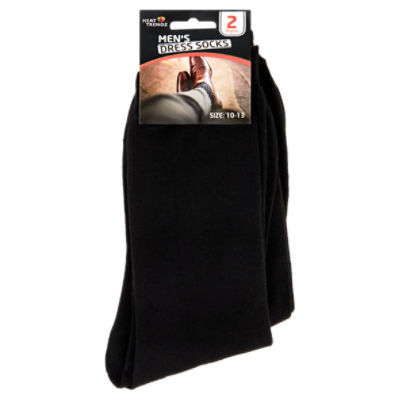 Heat Trendz Men's Dress Socks, Size 10-13, 2 count