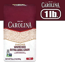 Carolina Enriched Extra Long Grain White Rice 16 oz, 16 Pound