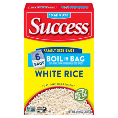 Success Family Size White Rice Boil-in-Bag 6 ea