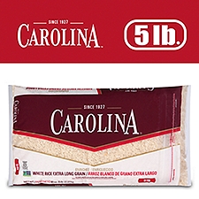 Carolina Extra Long Grain White Rice, Gluten-Free, 5 lb, 5 Pound