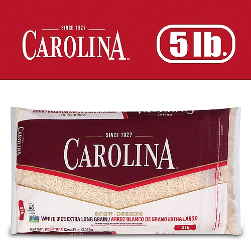 Carolina Extra Long Grain White Rice, Gluten-Free, 5 lb