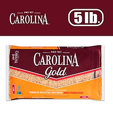 Carolina Gold Enriched Extra Long Grain Parboiled Rice, Gluten-Free, 5 lb, 5 Pound