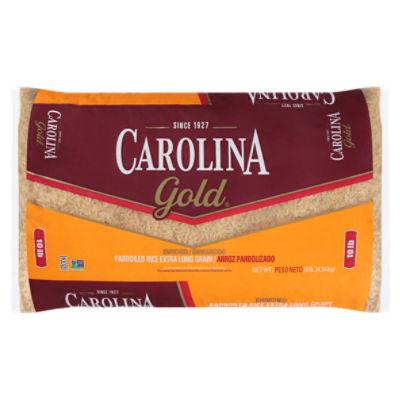 Carolina Gold Enriched Extra Long Grain Parboiled Rice, Gluten-Free, 10 lb
