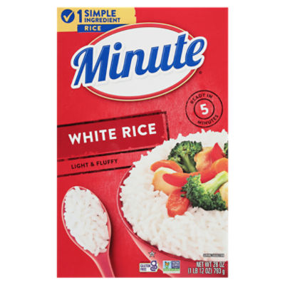 Minute Instant White Rice, GlutenFree, 28 oz ShopRite