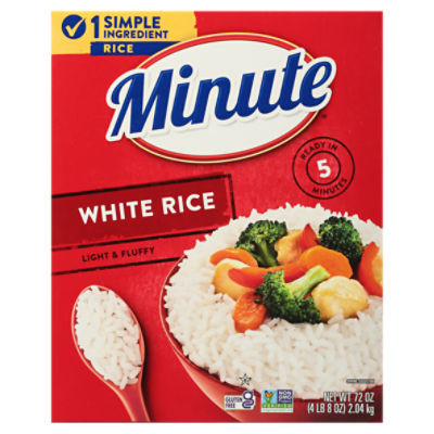 Minute Instant White Rice, Gluten-Free, 72 oz, 72 Ounce