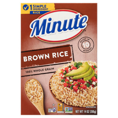 Minute Instant Brown Rice, Gluten-Free, 14 oz - Price Rite