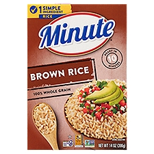 Minute Brown 100% Whole Grain Rice 14 oz, 14 Ounce