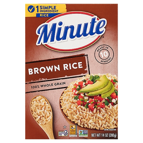 Minute Brown 100% Whole Grain Rice 14 oz