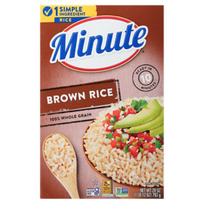 Minute Instant Brown Rice, Gluten-Free, 28 oz