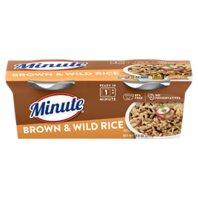 Minute Ready to Serve Brown & Wild Rice, Cups, Gluten-Free, 8.8 oz
